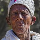 Nonne beim Timkat Fest in Lalibela (Äthiopien)