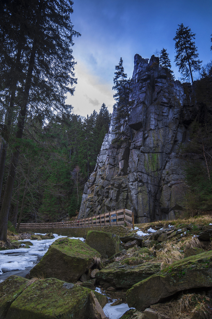 Nonnenfelsen - Schwarzwassertal bei Pobershau