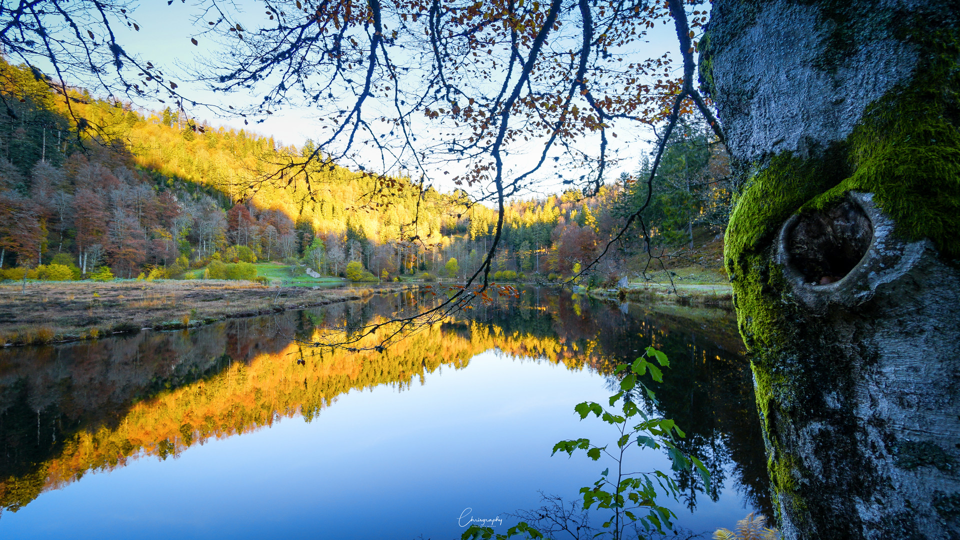 Nonnenmattweiher im Herbst