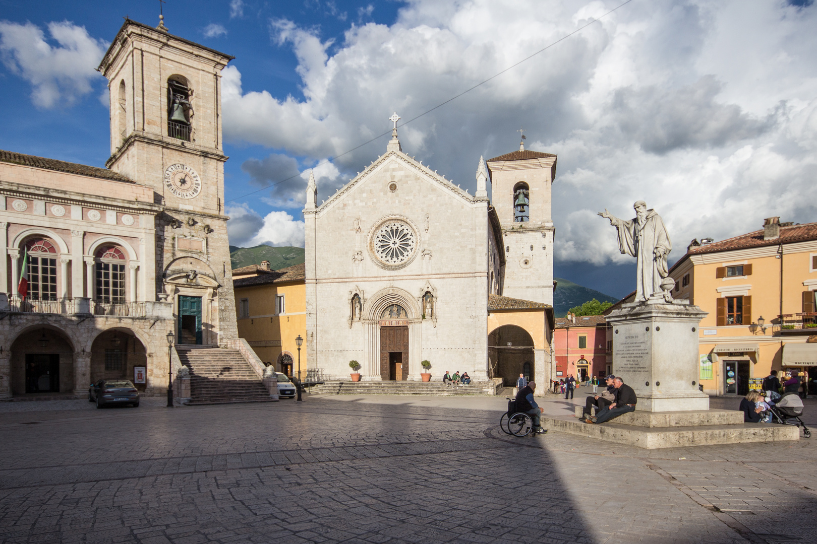 Norcia Platz des hl. Benedikt