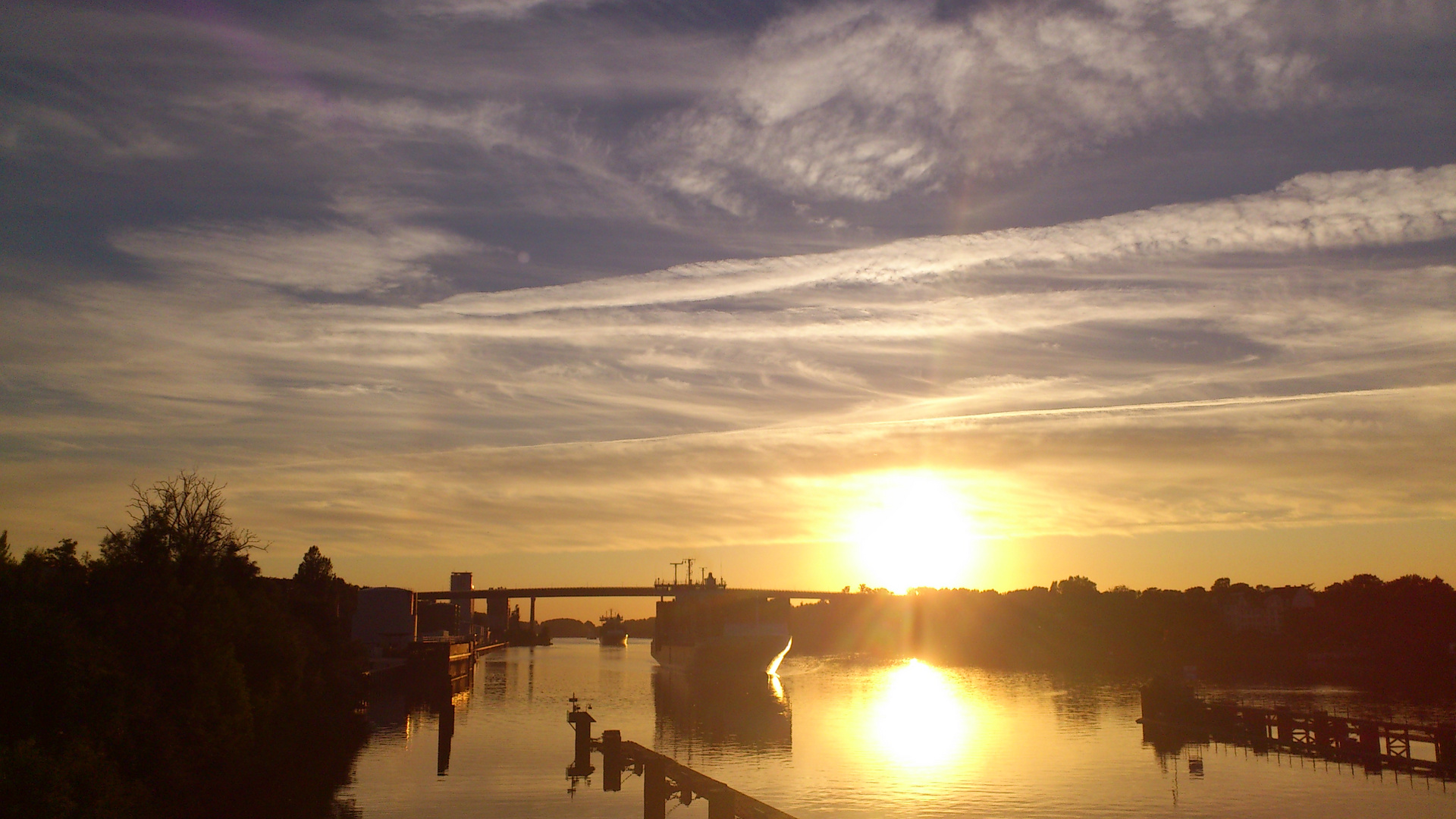 Nord-Ostsee Kanal bei Kiel