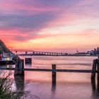 Nord Ostsee Kanal bei Sonnenaufgang