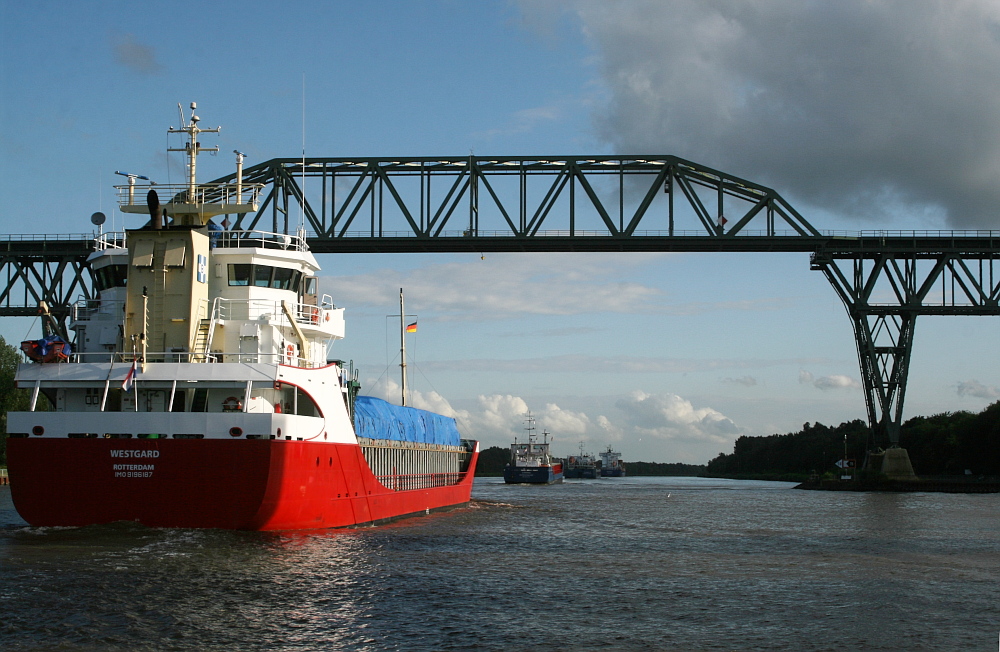 Nord-Ostsee-Kanal, Eisenbahnhochbrücke bei Hochdonn