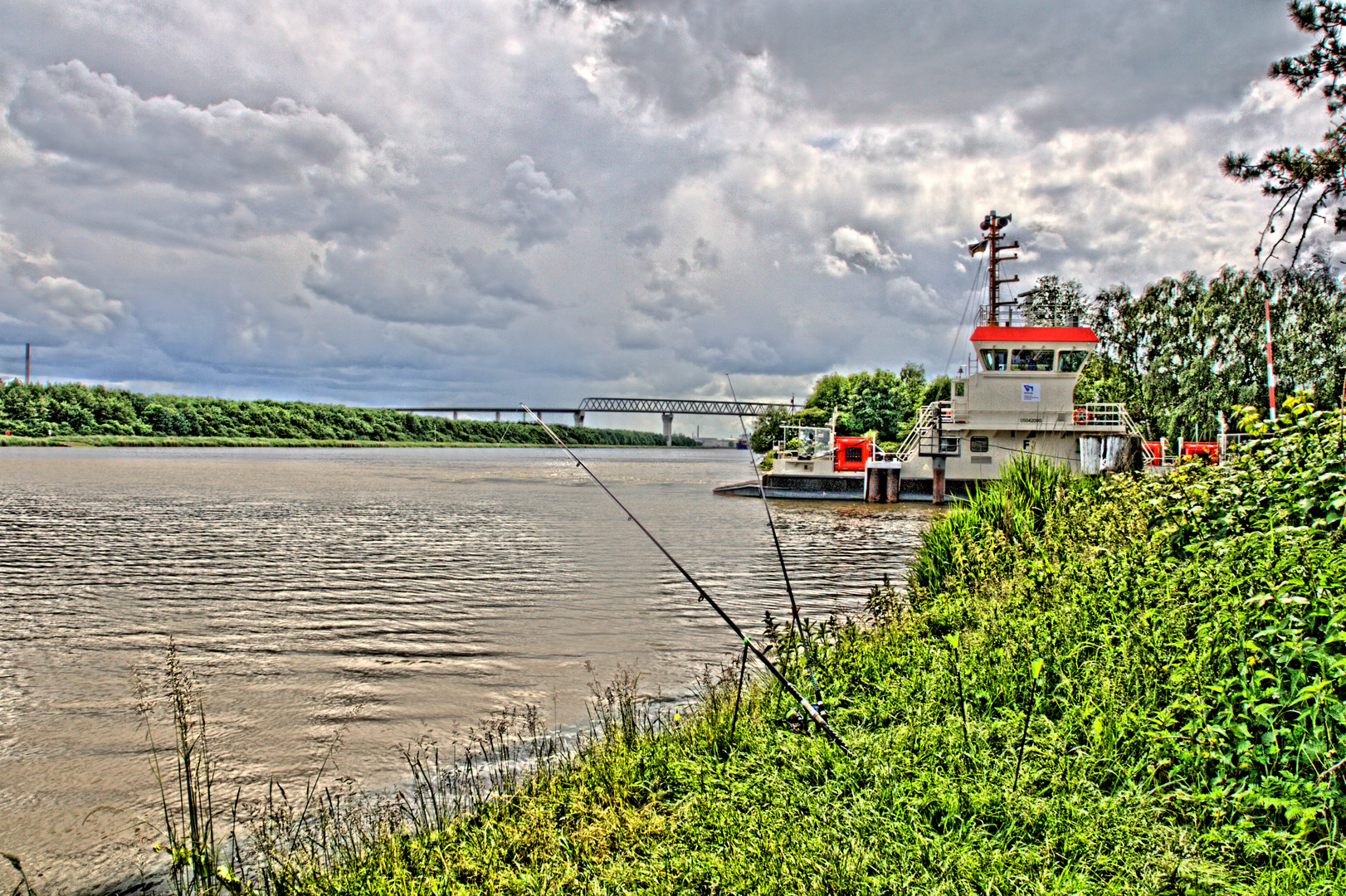 Nord Ostsee Kanal - Fähre Kudensee