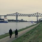 Nord-Ostsee-Kanal, Hochbrücke bei Rendsburg, Schwebefähre