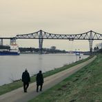 Nord-Ostsee-Kanal, Hochbrücke bei Rendsburg, Schwebefähre