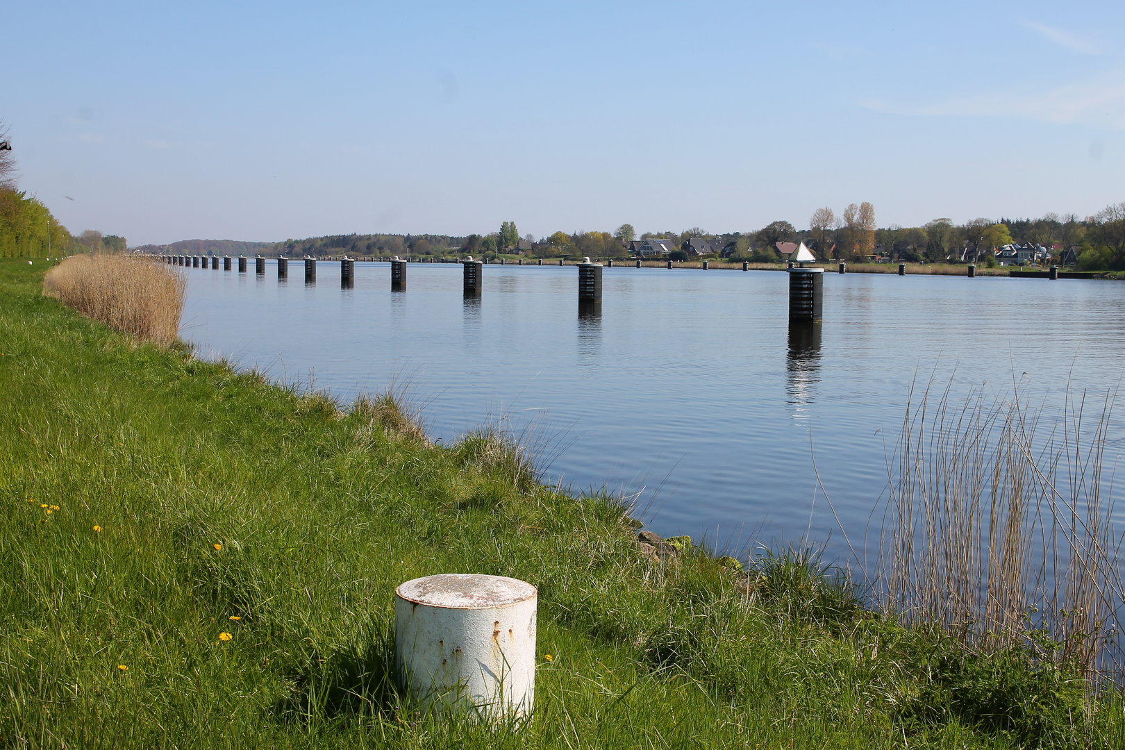 Nord-Ostsee-Kanal Weiche bei Nübbel