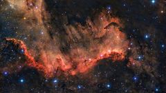 Nordamerikanebel (NGC 7000) - Die Große Wand | Übersichtsaufnahme
