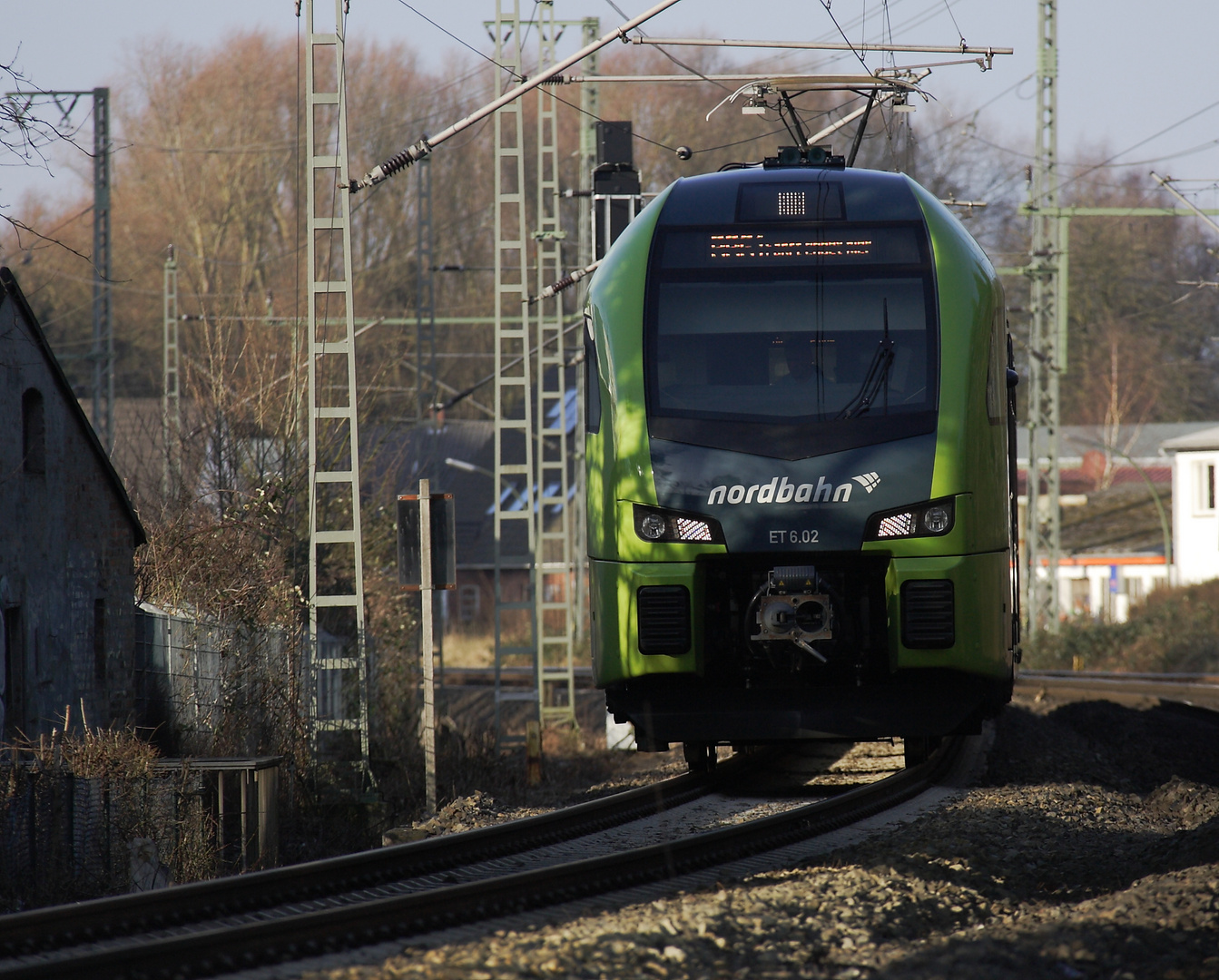 Nordbahn kommt in Elmshorn an