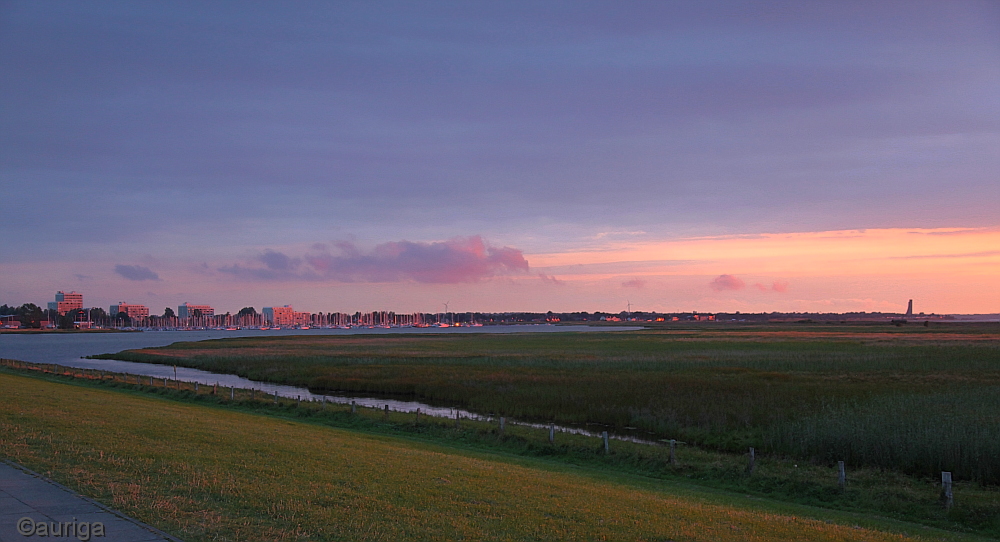 Norddeutsche Landschaft in der Abendsonne