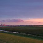 Norddeutsche Landschaft in der Abendsonne