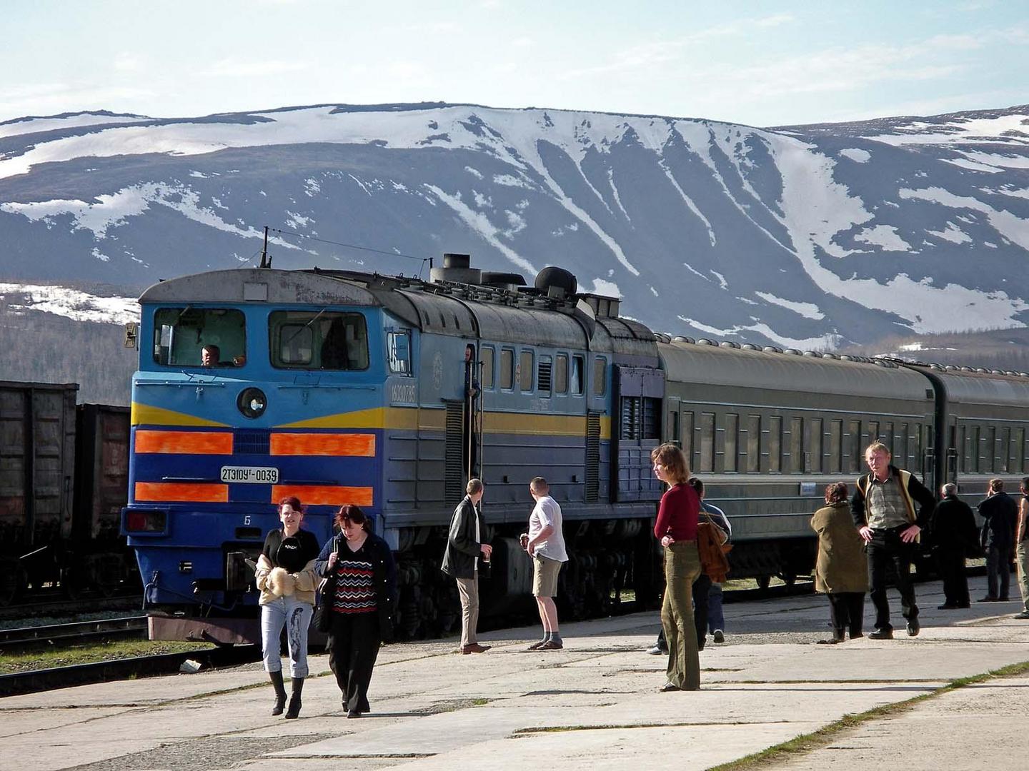 Norden Russlands / Bahnhof , Yamal