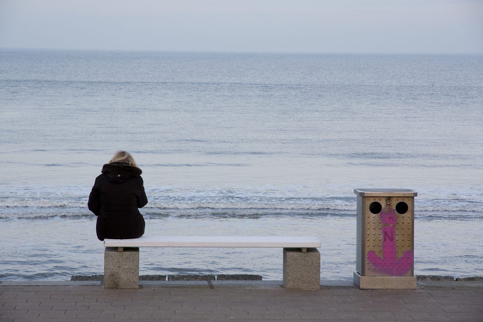 Norderney am Morgen, mal schauen ob sie noch da ist die Nordsee