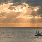 Norderney am Weststrand (Abendsonne und Meer)