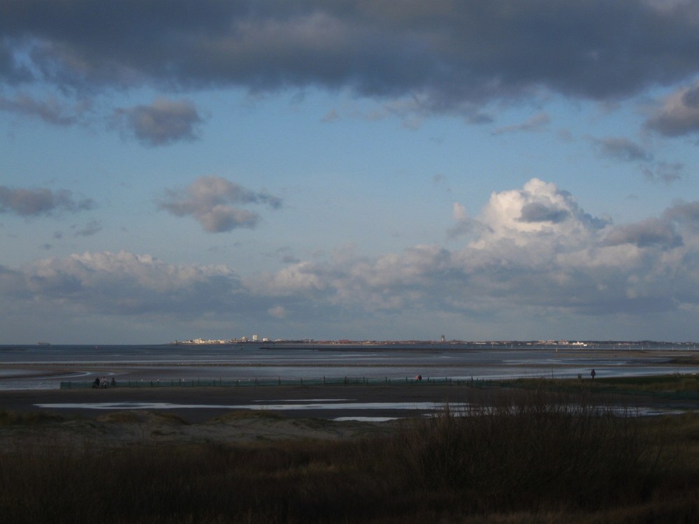 Norderney im untergehenden Abendlicht