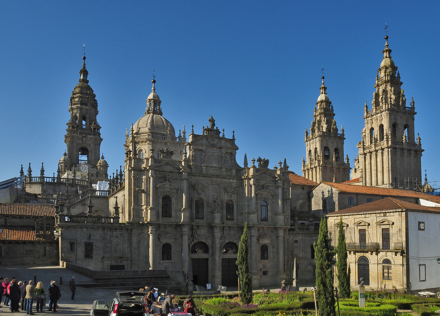 Nordfassade der Kathedrale von Santiago de Compostela