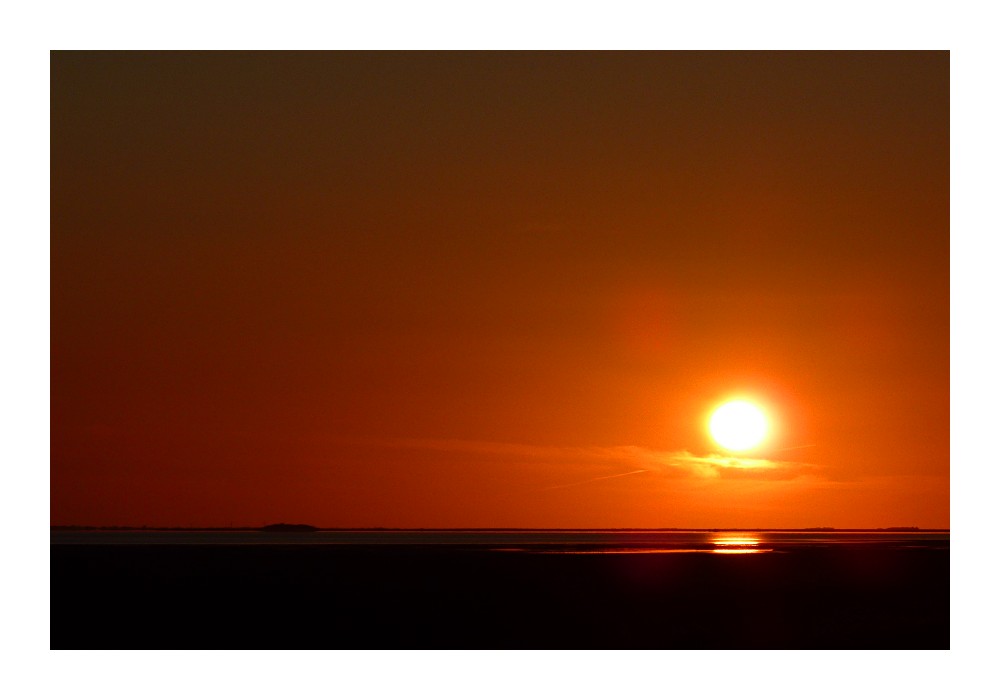 Nordfriesischer Sonnenuntergang