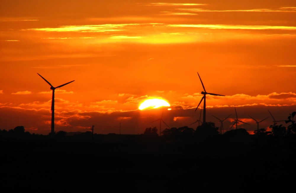 Nordfriesischer Sonnenuntergang