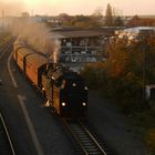 Nordhäuser Brockenzug im Abendlicht 1.