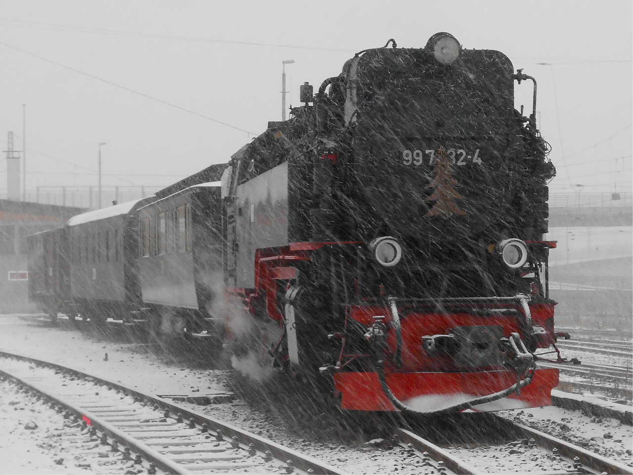 Nordhäuser Nikolauszug im Schnee 1.