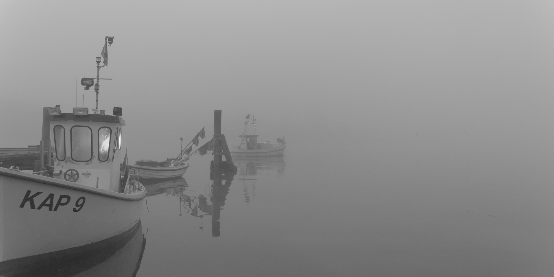 Nordhafen im Nebel am 12.4.