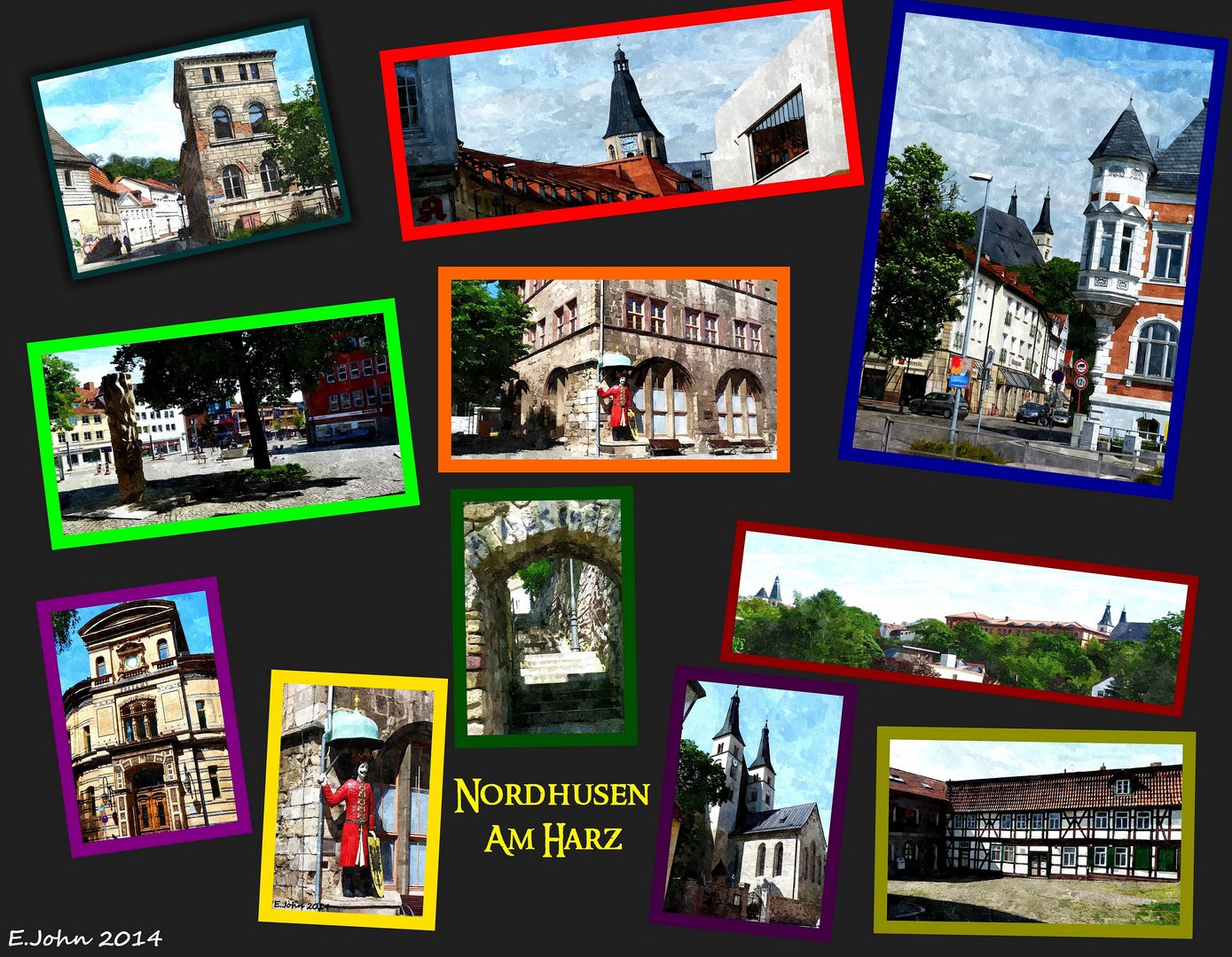 Nordhausen am Harz - Collage 2014