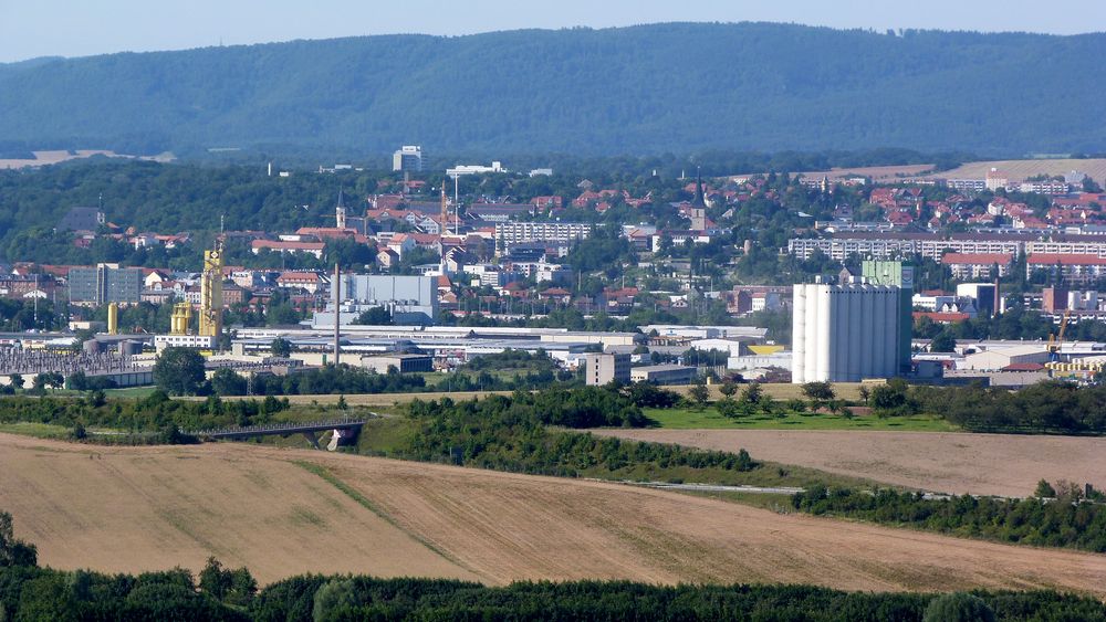 Nordhausen am Harz von Süden