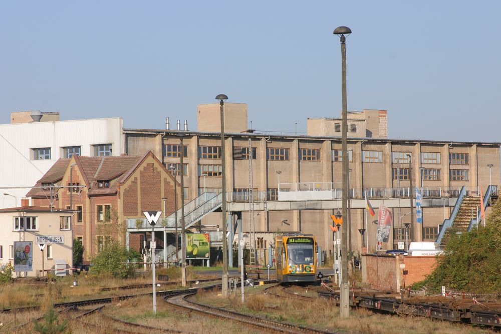 Nordhausen, Bahnübergang Freiherr-vom-Stein-Straße