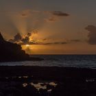 Nordirland - Sonnenuntergng am Giant´s Causeway