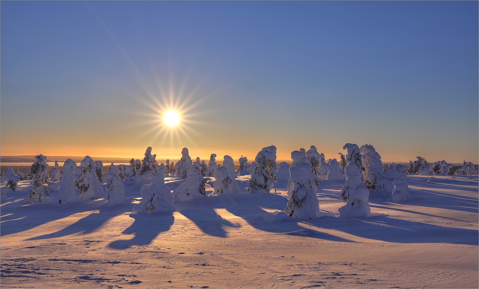 nordische Wintersonne