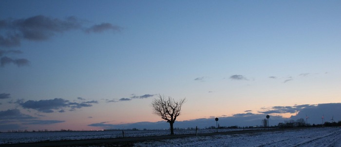 nordischer sonnenuntergang