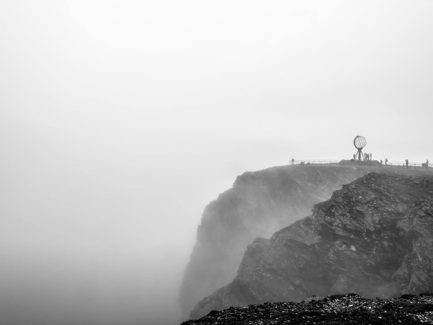 Nordkapp im Nebel