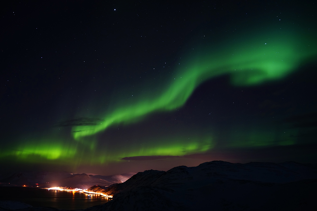 Nordkapp Polarlicht Nacht