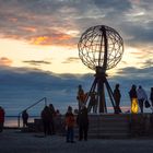 Nordkapp-Touristen gucken