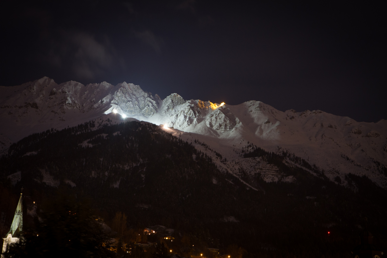 Nordkette bei Nacht