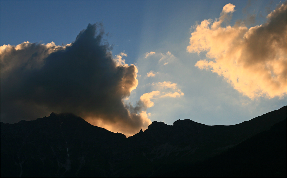 Nordkette im Abendlicht