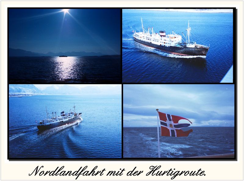 Nordlandfahrt mit der alten M/S Midnatsol ; März 1980