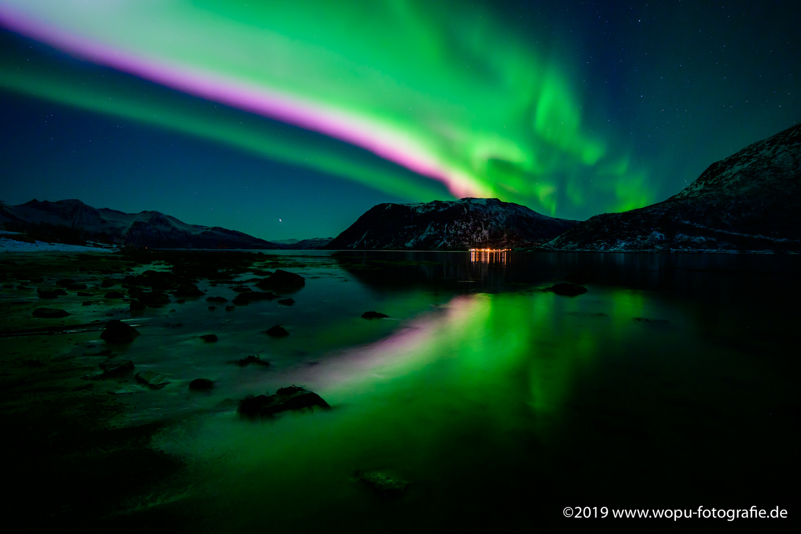 Nordlicht am Grotfjorden