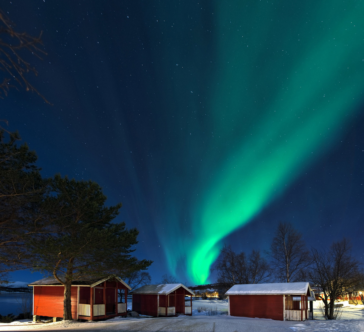 Nordlicht am Tysfjord Norwegen