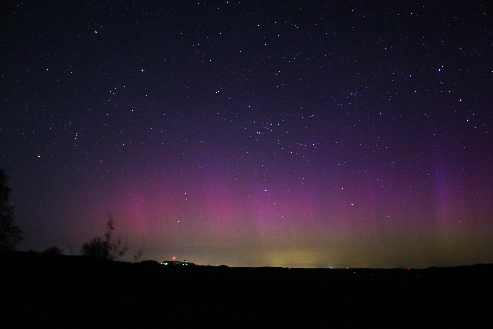 Nordlicht auf dem Aschberg