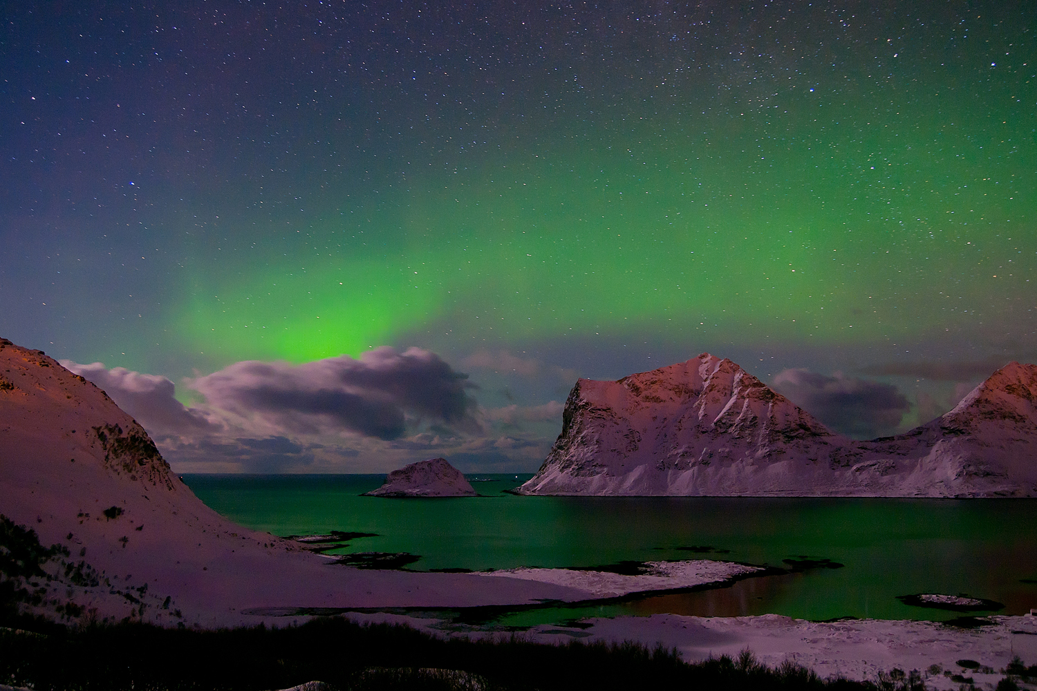 Nordlicht auf den Lofoten