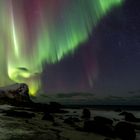 Nordlicht (Aurora borealis) am Myrland Beach