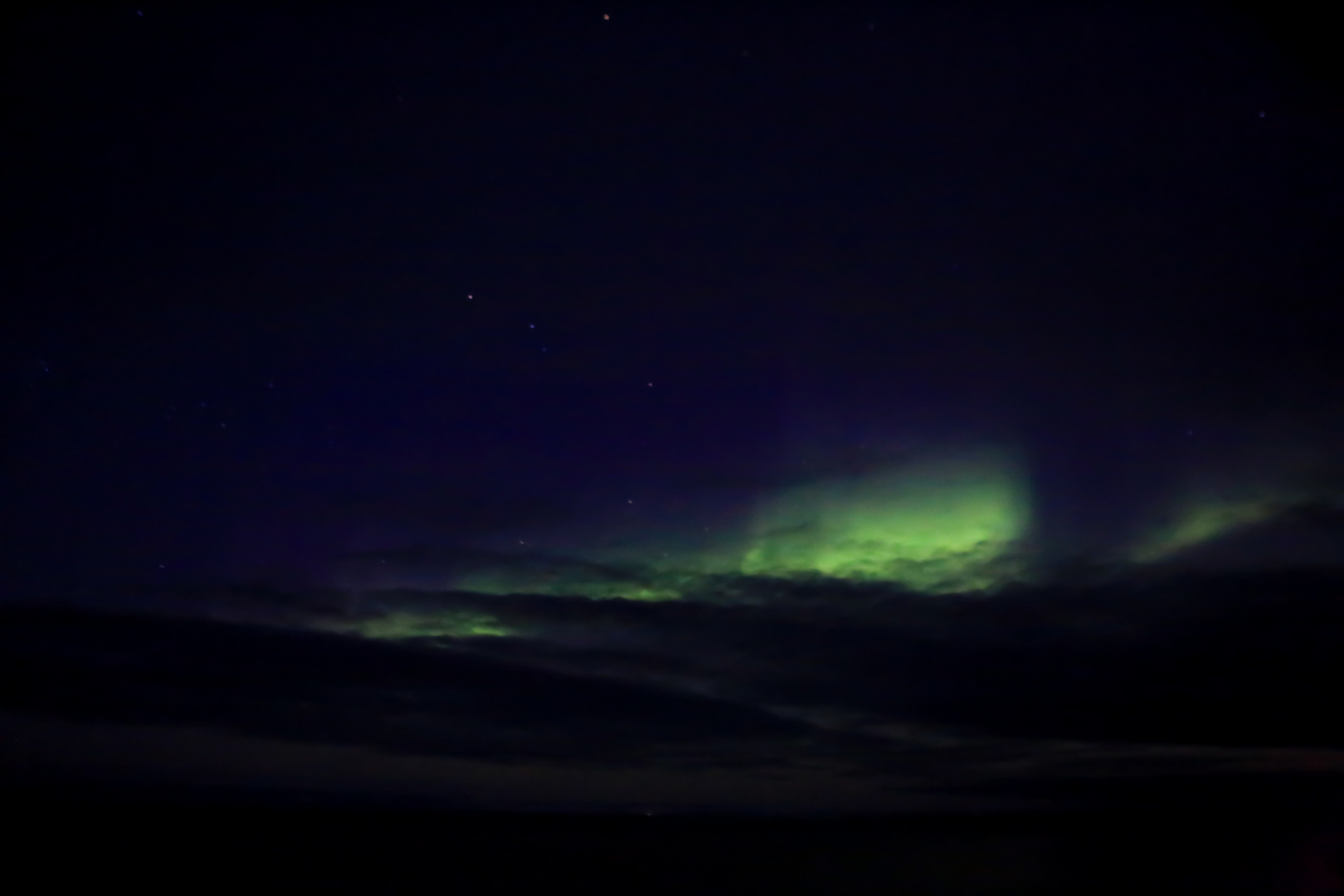 Nordlicht bei voller Fahrt