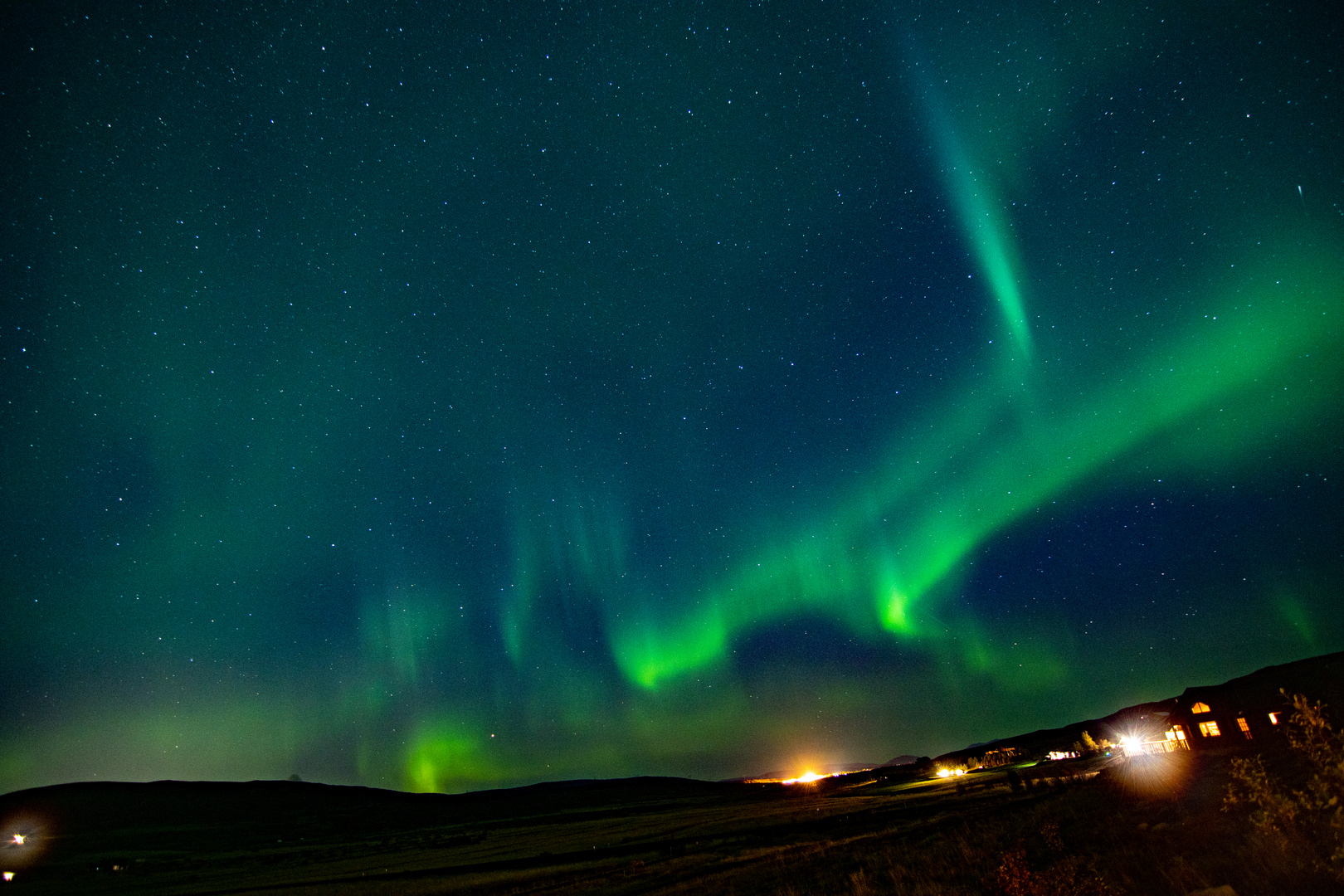 Nordlicht in blau