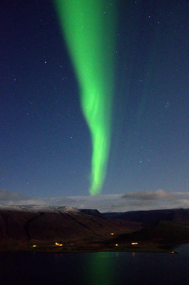 Nordlicht in den Westfjorden