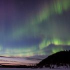 Nordlicht in der Abenddämmerung