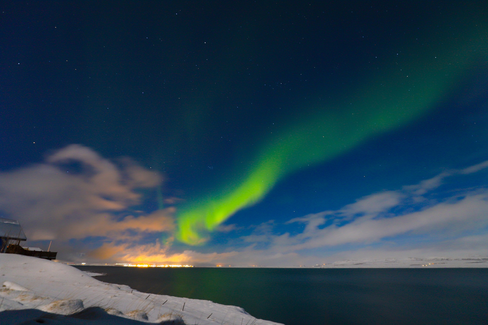 Nordlicht in Island (Südküste)