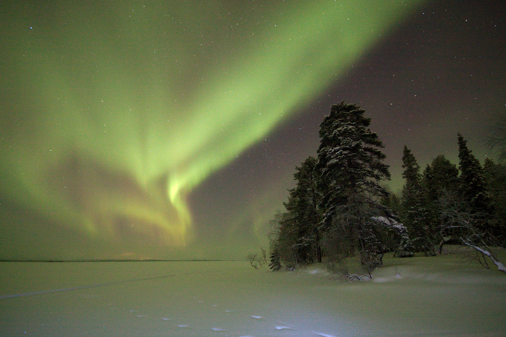 Nordlicht in Lappland