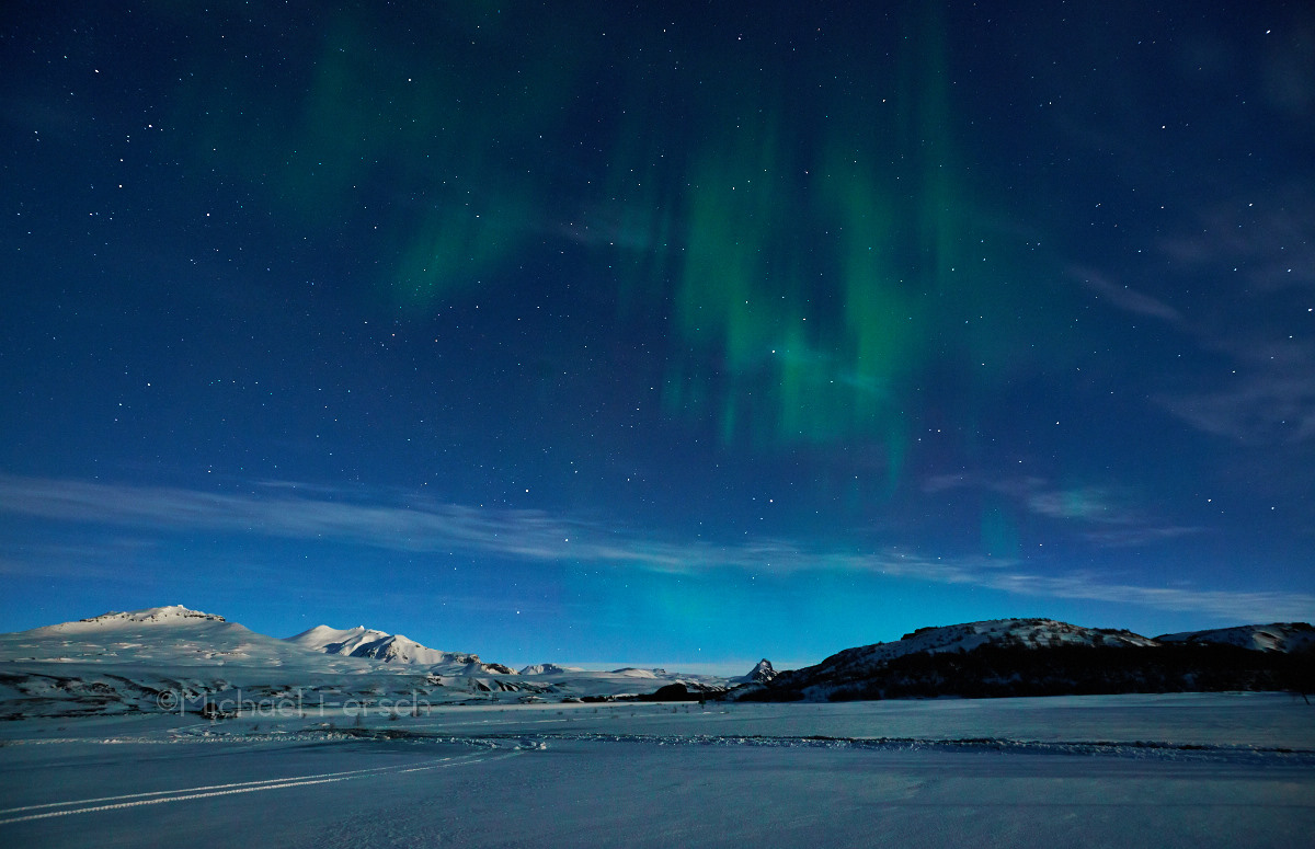 Nordlicht in Þórsmörk