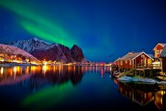 Nordlicht in Reine / Lofoten,Norwegen